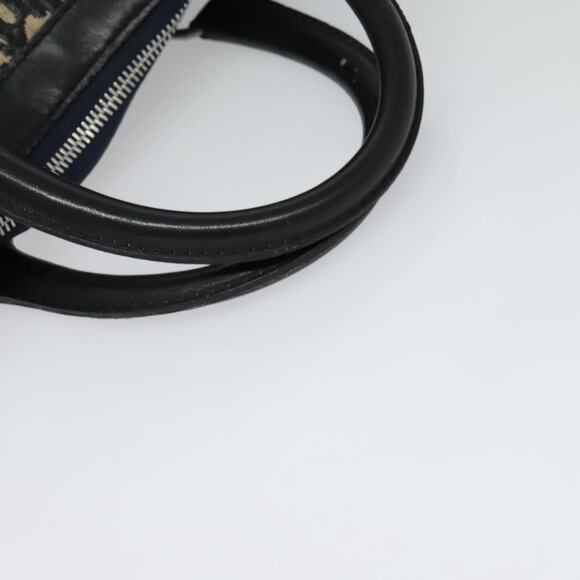 DIOR Trotter Canvas Boston Bag Navy Silver - Picture 7 of 12
